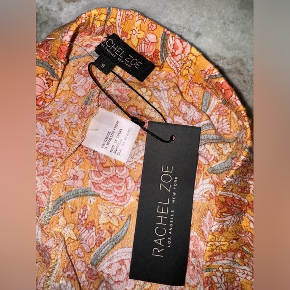 NWT Rachael Zoe maxi skirt set medium skirt small top boho ruffle with slit - Picture 3 of 9